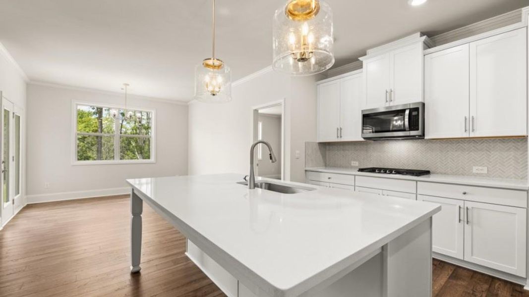 Furnished interior view inside a new home in Hamptons at Riverwood North, Dallas (Image 12).