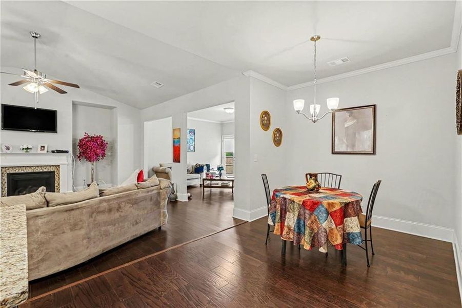 Furnished interior view inside a new home in , Atlanta (Image 18).