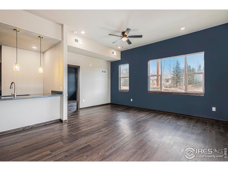 Large windows! Beautiful Flooring!