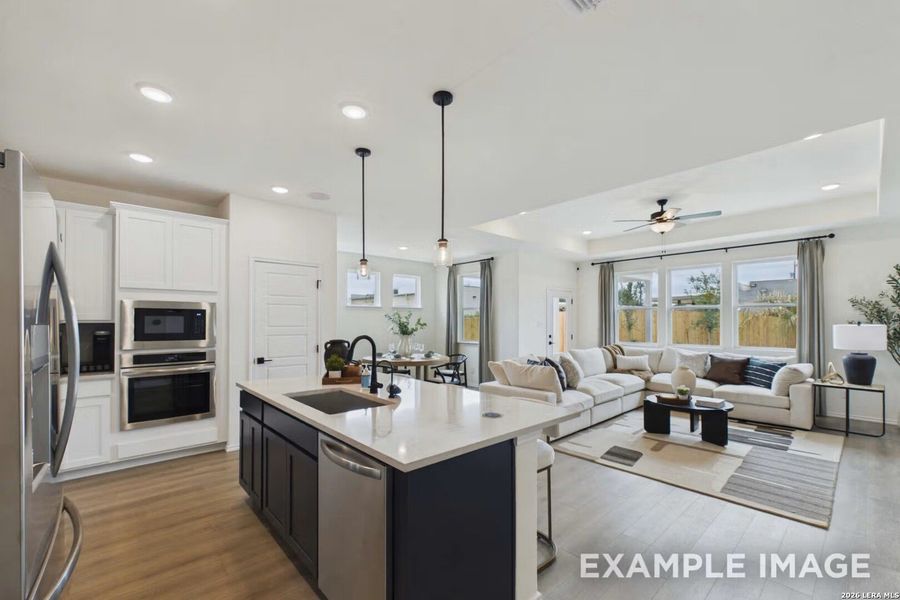 Furnished interior view inside a new home in Morgan Meadows, San Antonio (Image 25).