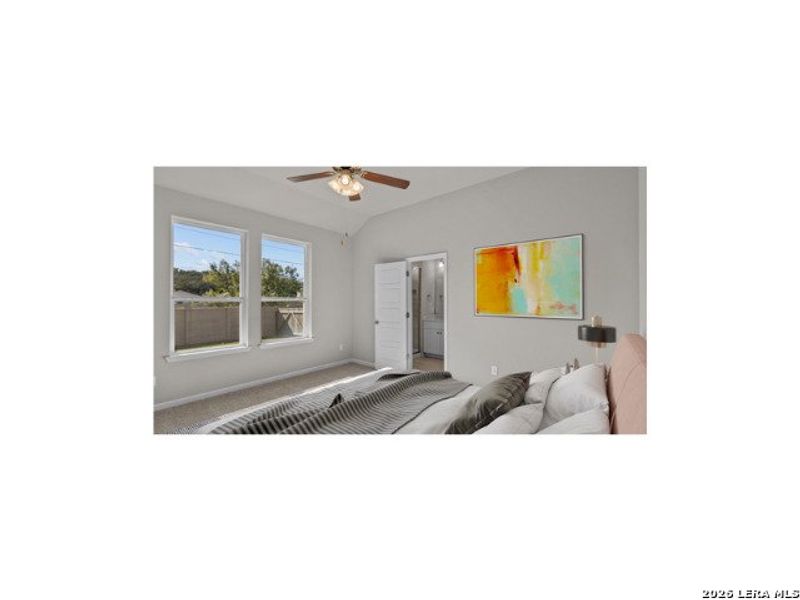 Furnished interior view inside a new home in Hunter's Ranch, San Antonio (Image 4).