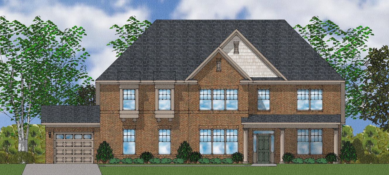 Representative exterior photo of a completed home built from the Patterson II - Elite Collection by Mungo Homes in Suter Estates, Easley, SC (Image 11).