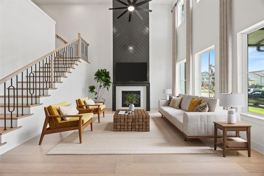 Furnished interior view inside a new home in Fields, Frisco (Image 8). Furnished interior view inside a new home in Fields, Frisco (Image 8).