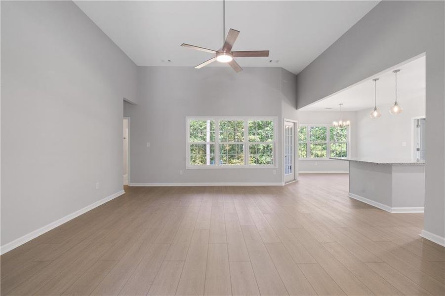 Spacious, unfurnished interior of a new home in , Gray (Image 54).