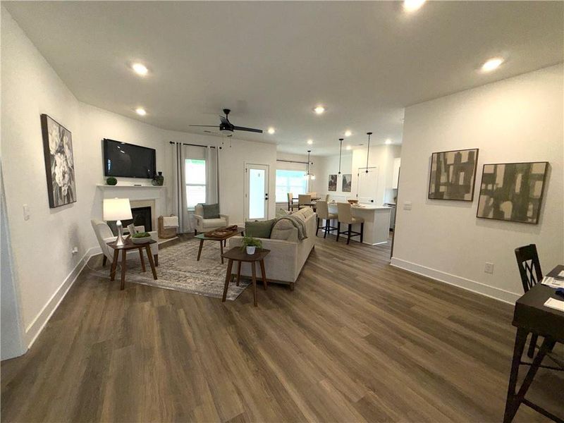 Furnished interior view inside a new home in Thunder Ridge, Dawsonville (Image 10).