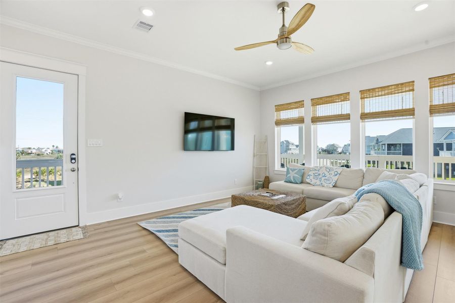Furnished interior view inside a new home in , Galveston (Image 5).