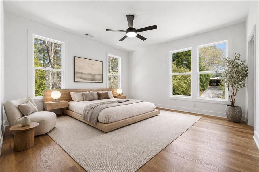 Furnished interior view inside a new home in , Atlanta (Image 33).