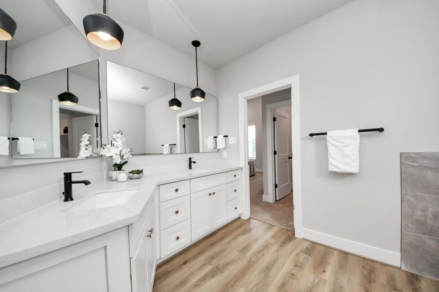 Furnished interior view inside a new home in , Houston (Image 29).