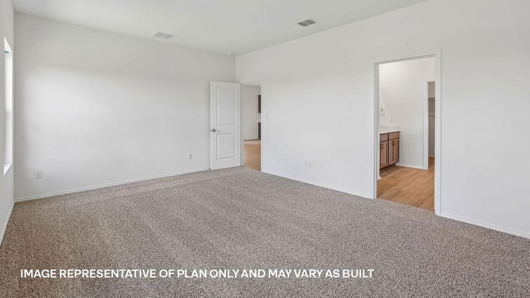 Representative unfurnished interior of a home built from the The Kendall by D.R. Horton in Valverde, Bastrop (Image 28).