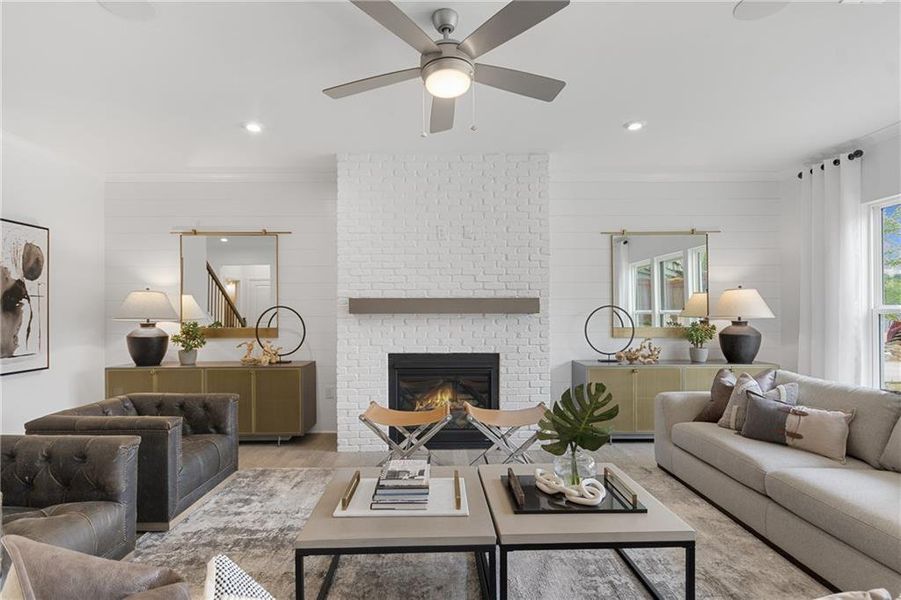 Furnished interior view inside a new home in Sierra Creek, Hoschton (Image 9).
