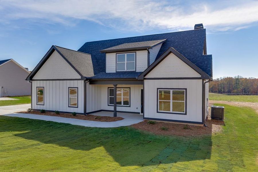 Front exterior of a new home in , Hartwell, GA, highlighting curb appeal (Image 19). Front exterior of a new home in , Hartwell, GA, highlighting curb appeal (Image 19).