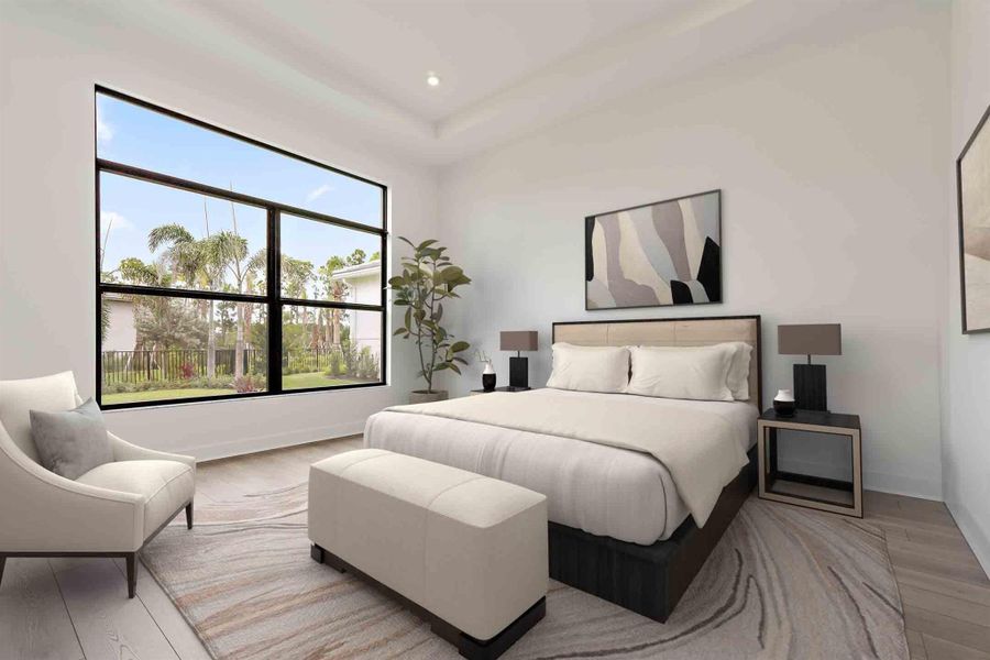 Furnished interior view inside a new home in L'Ambiance at Avenir, Palm Beach Gardens (Image 10).