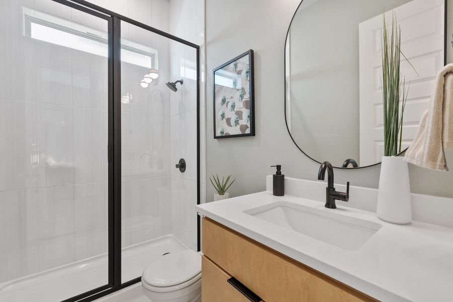 Furnished interior view inside a new home in Heritage, Dripping Springs (Image 34).