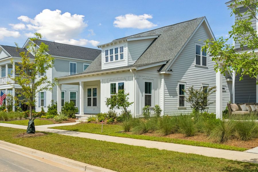 Representative exterior photo of a completed home built from the Hutchinson (Two-Story) by Homes by Dickerson in Nexton, Summerville, SC (Image 13).