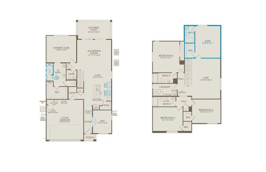2D floor plan layout of this home in Upper Canyon, Phoenix, AZ (Image 3).