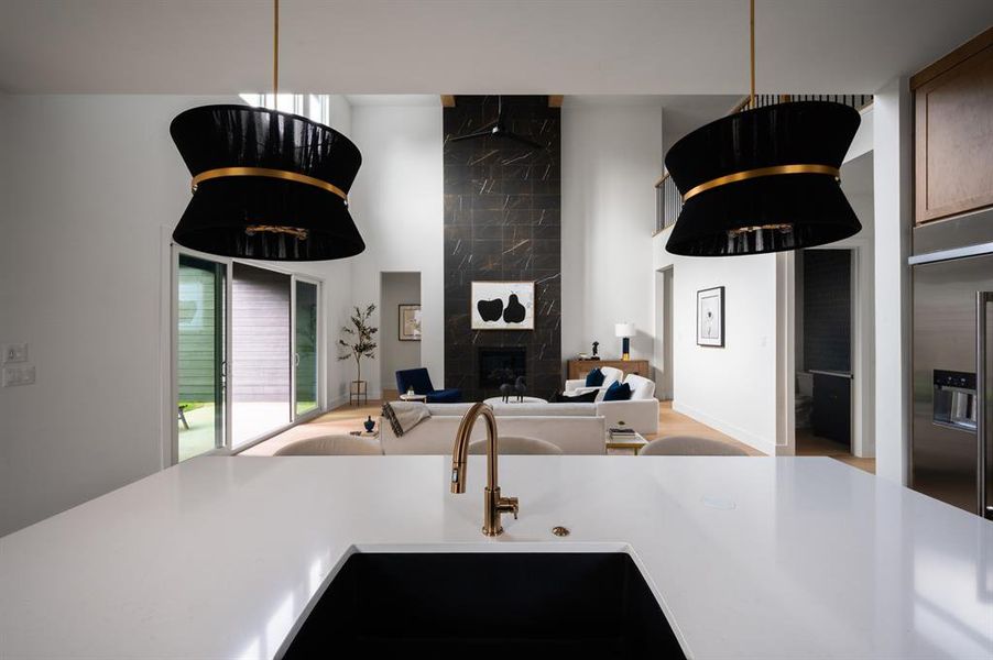 Furnished interior view inside a new home in , Dallas (Image 34).