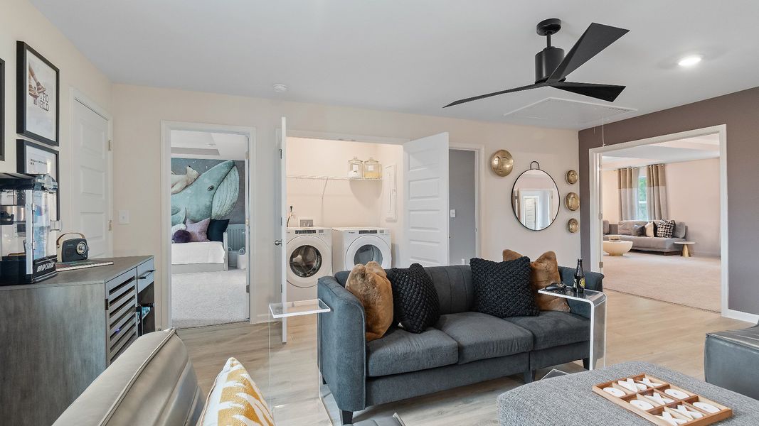 Representative furnished interior of a home built from the McKinley by DRB Homes in Westwind Estates, Hampton (Image 16).