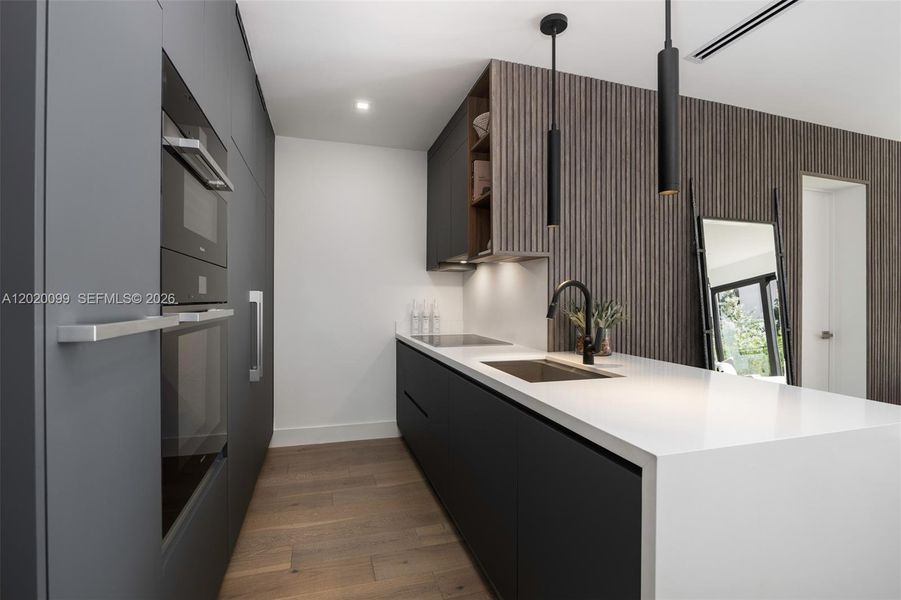 Furnished interior view inside a new home in , Key Biscayne (Image 7).