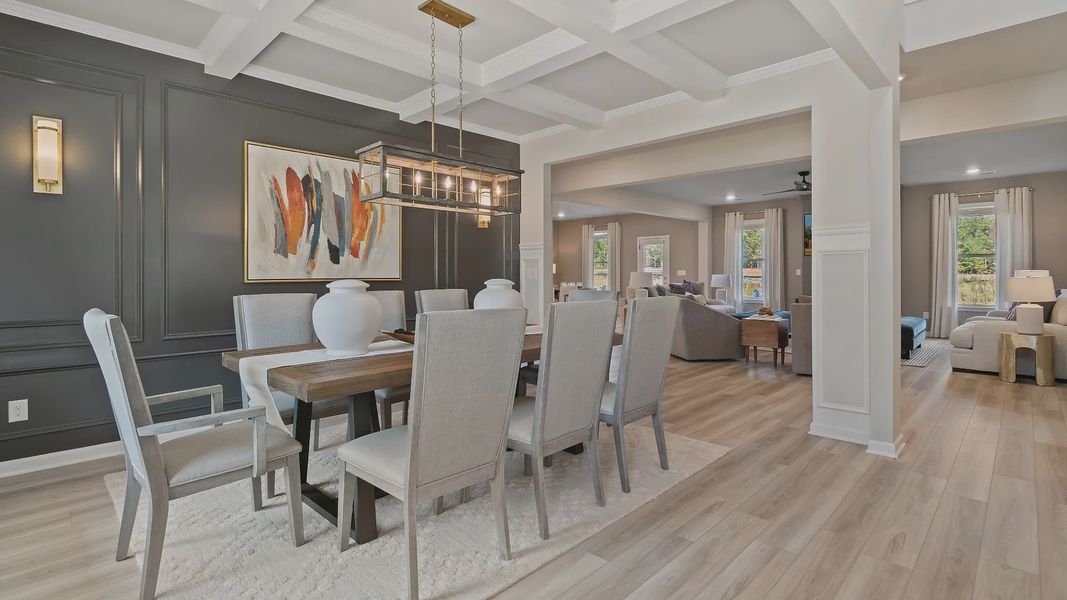 Representative furnished interior of a home built from the McKinley II - SL by DRB Homes in Brighton, Locust Grove (Image 8).