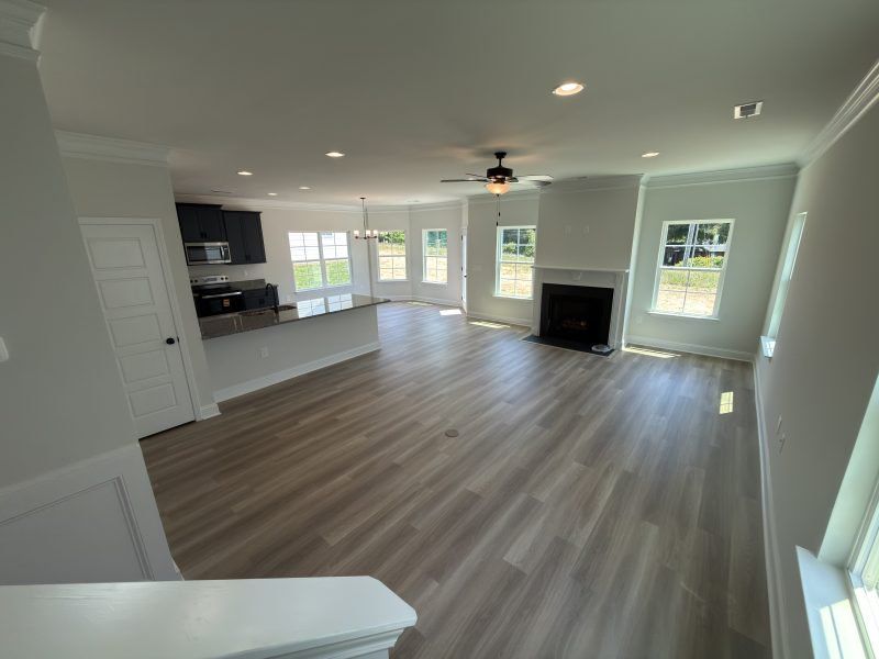 Spacious, unfurnished interior of a new home in Miller's Reserve, Winston-Salem (Image 25).