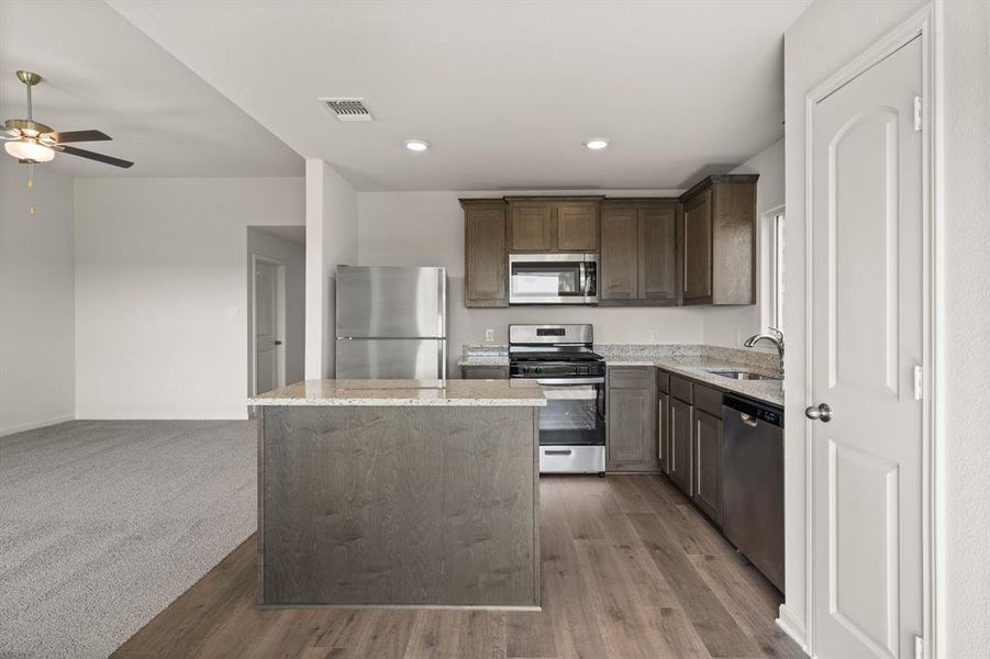 Furnished interior view inside a new home in Cresson Estates, Cresson (Image 3).