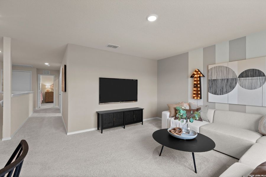 Furnished interior view inside a new home in Horizon Ridge, San Antonio (Image 12). Furnished interior view inside a new home in Horizon Ridge, San Antonio (Image 12).