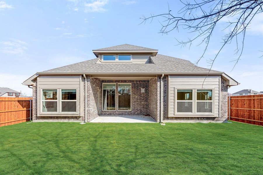 Exterior details and patio area of a home in Glenwood Meadows, Argyle (Image 4). Exterior details and patio area of a home in Glenwood Meadows, Argyle (Image 4).