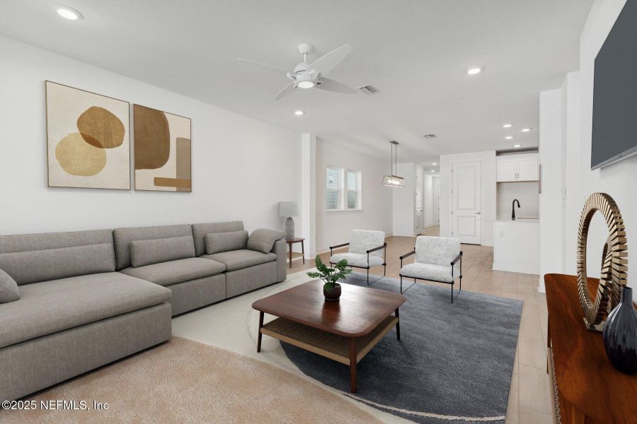 Furnished interior view inside a new home in Evergreen Island at Silverleaf - Classic, St. Augustine (Image 10).