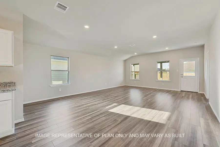 Spacious, unfurnished interior of a new home in Liberty Village, Brenham (Image 6). Spacious, unfurnished interior of a new home in Liberty Village, Brenham (Image 6).
