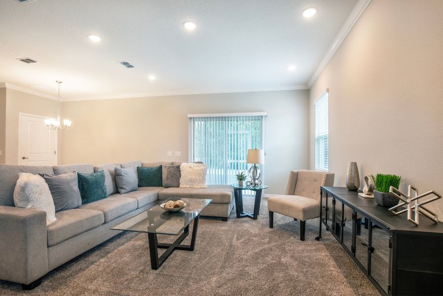 Representative furnished interior of a home built from the The Memphis by Maronda Homes in Palm Coast, Palm Coast (Image 12).