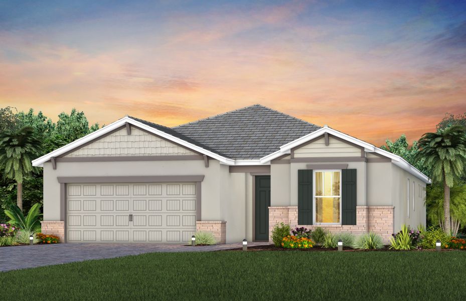 Exterior C2 with stone