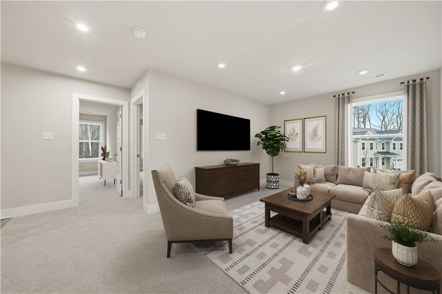 Furnished interior view inside a new home in Rhodes Glen, Lawrenceville (Image 11).