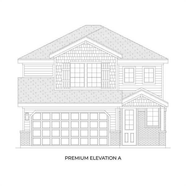 Exterior rendering of this home design in Brookfield, Melissa, TX (Image 2). Exterior rendering of this home design in Brookfield, Melissa, TX (Image 2).