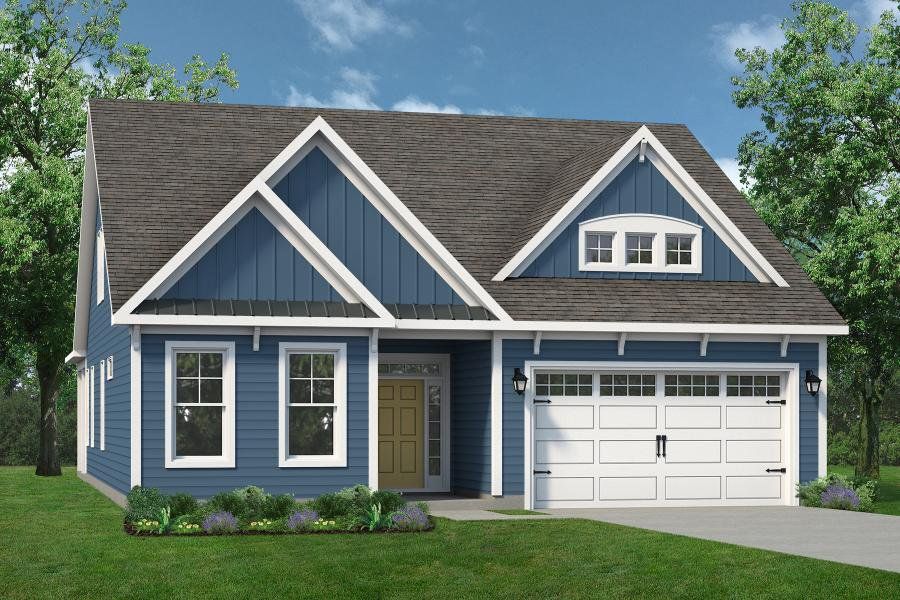 Representative exterior photo of a completed home built from the The Shorebreak by Chesapeake Homes in Traditions at Carolina Forest, Myrtle Beach, SC (Image 22).