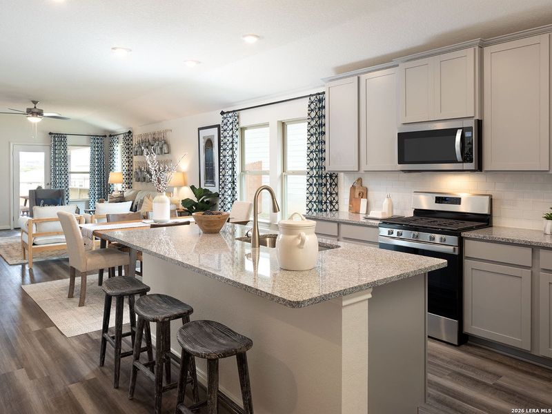 Furnished interior view inside a new home in Kallison Ranch, San Antonio (Image 11).