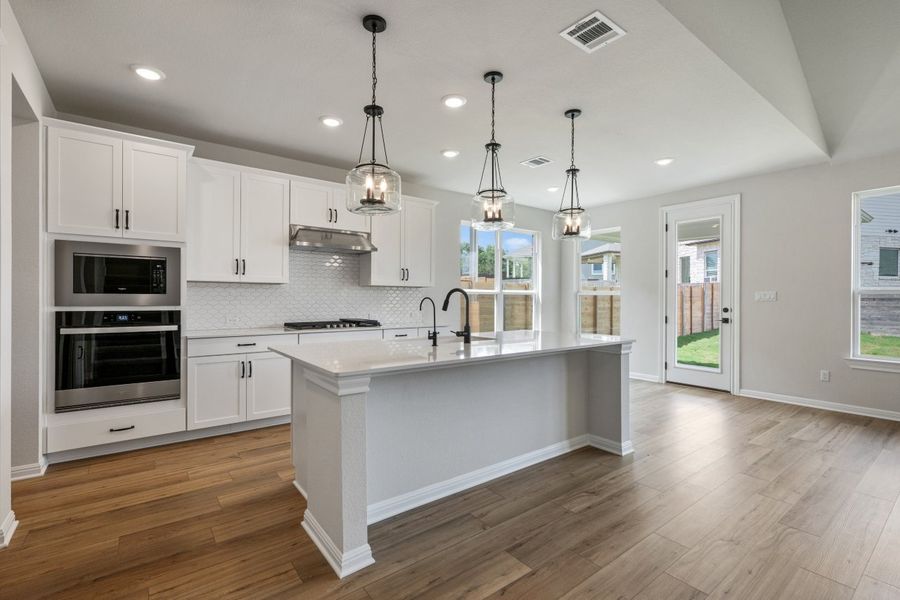 Representative furnished interior of a home built from the Thornton by Ashton Woods in Berry Creek Highlands, Georgetown (Image 7).