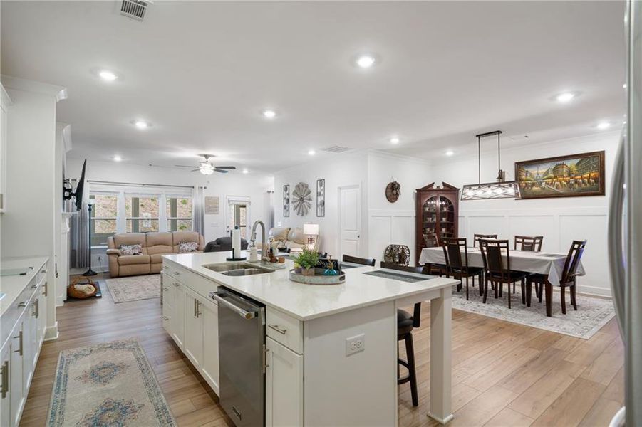 Furnished interior view inside a new home in Hickory Bluffs, Canton (Image 12).