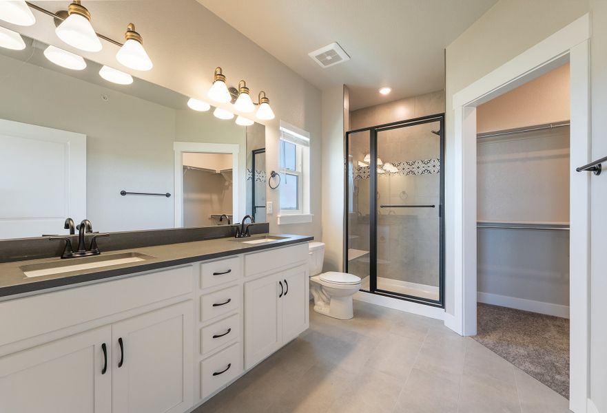 Representative furnished interior of a home built from the The Oxford by Landmark Homes in The Lakes at Centerra, Loveland (Image 5). Representative furnished interior of a home built from the The Oxford by Landmark Homes in The Lakes at Centerra, Loveland (Image 5).