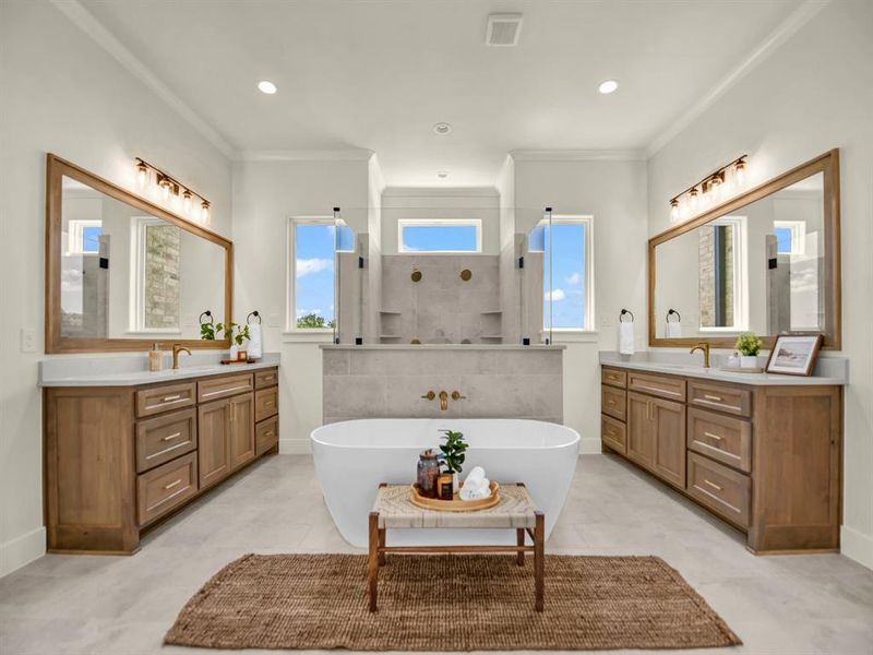 Furnished interior view inside a new home in , Decatur (Image 11).
