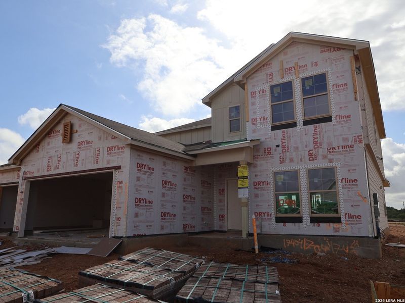 In-progress construction of a new home in Hickory Ridge, Elmendorf, TX (Image 20).