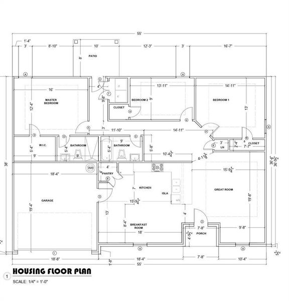 2D floor plan layout of this home in , Granbury, TX (Image 3).