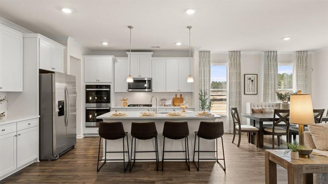 Furnished interior view inside a new home in Heritage Pointe, Senoia (Image 25).