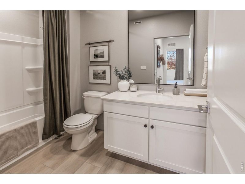 Furnished interior view inside a new home in Trailside Story Collection - Single Family Homes, Timnath (Image 36).