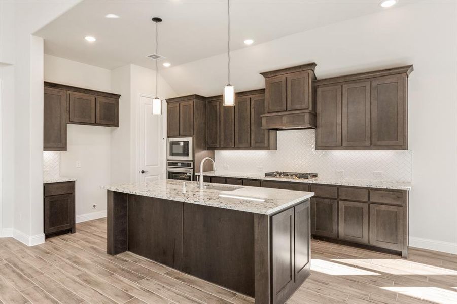 Furnished interior view inside a new home in Creekview Meadows, Pilot Point (Image 14).