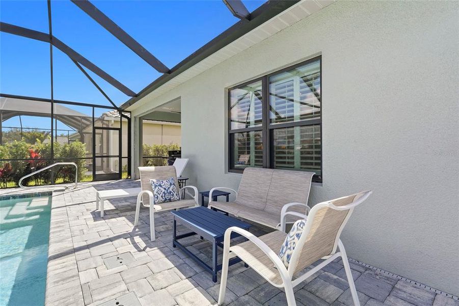 Exterior details and patio area of a home in , Sarasota (Image 36).
