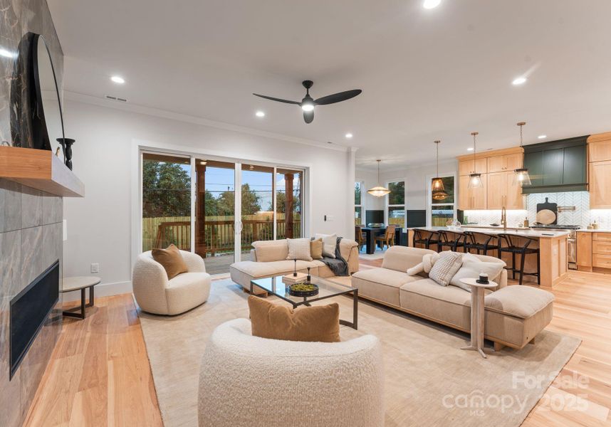 Furnished interior view inside a new home in , Charlotte (Image 37). Furnished interior view inside a new home in , Charlotte (Image 37).