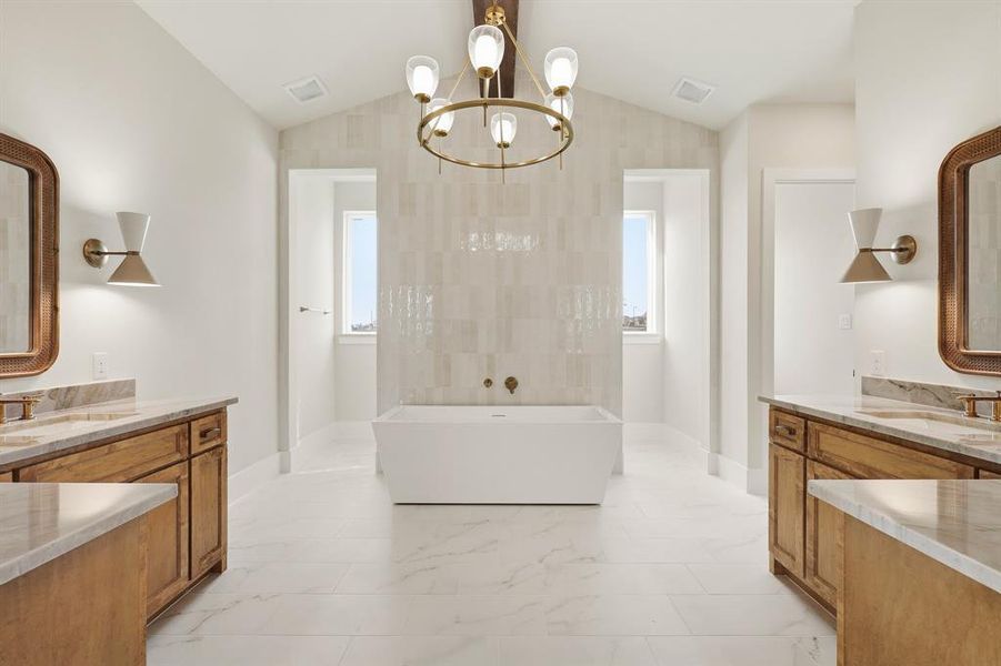 Furnished interior view inside a new home in Dean Farms, Lucas (Image 9).