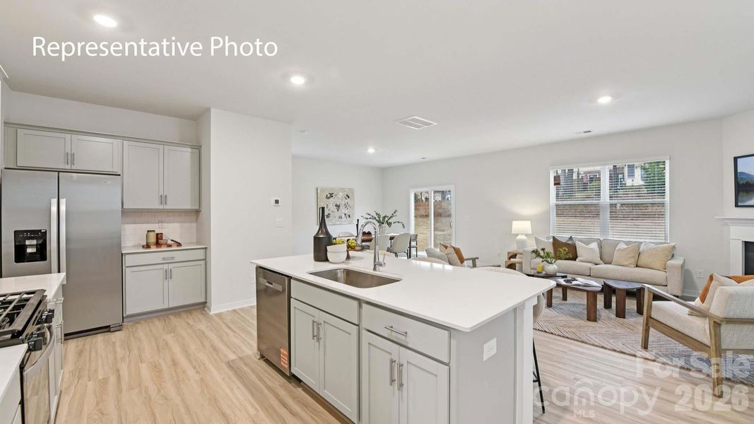Furnished interior view inside a new home in Zion Springs, Hickory (Image 11).