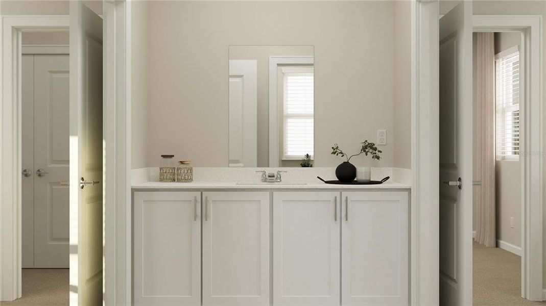 Furnished interior view inside a new home in The Glades at Crossprairie, St. Cloud (Image 7).