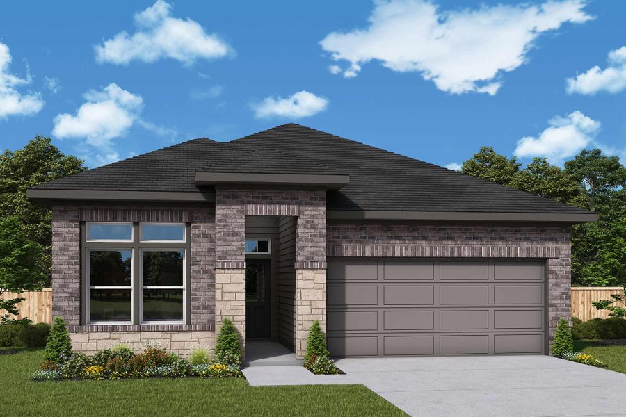 Representative exterior photo of a completed home built from the The Carolcrest by David Weekley Homes in Grange 45' Homesites, Katy, TX (Image 19). Representative exterior photo of a completed home built from the The Carolcrest by David Weekley Homes in Grange 45' Homesites, Katy, TX (Image 19).